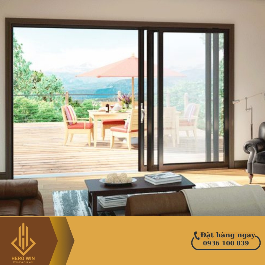CỬA NHÔM kogen 3 ray