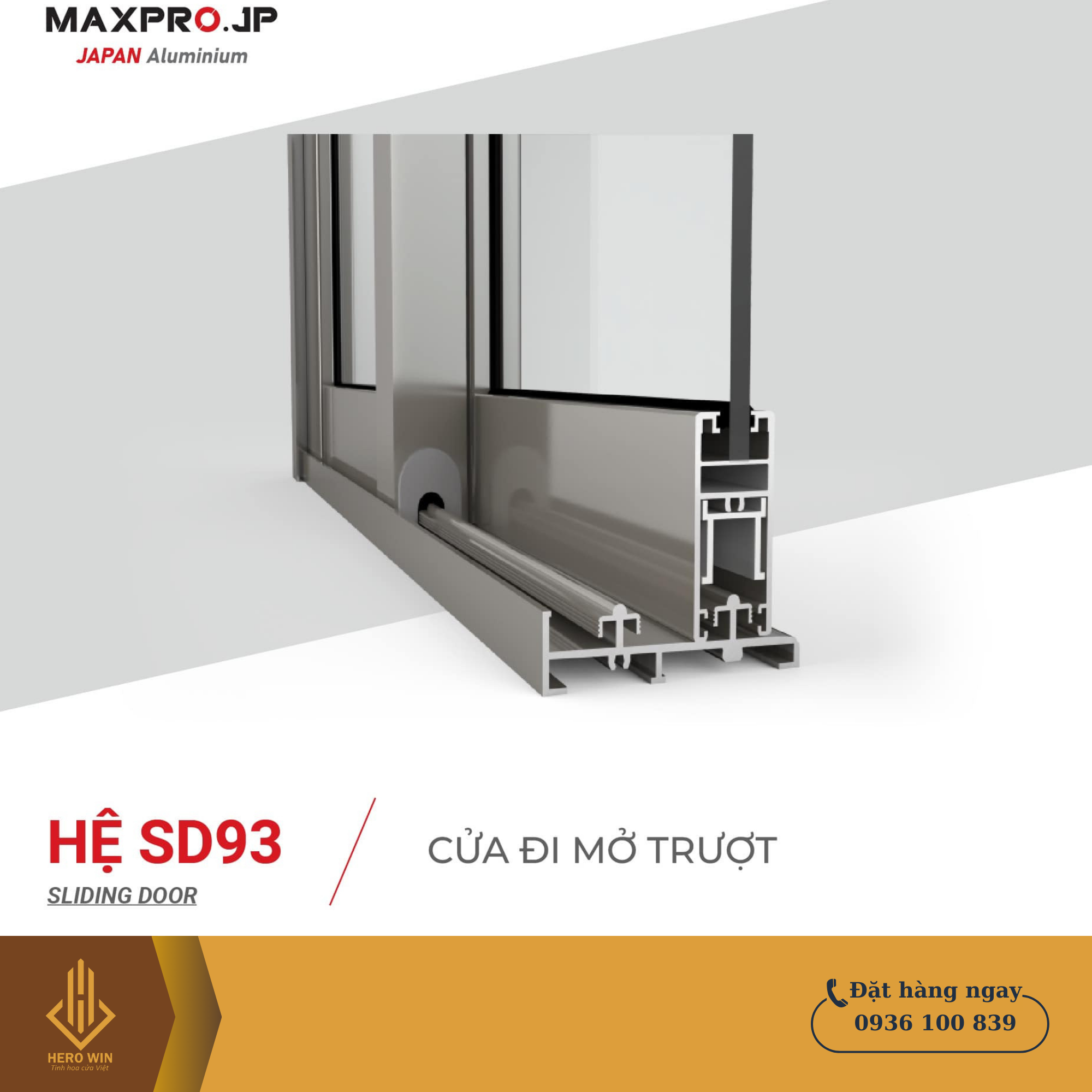 Cửa nhôm Maxpro Aluminium Japan hệ 93